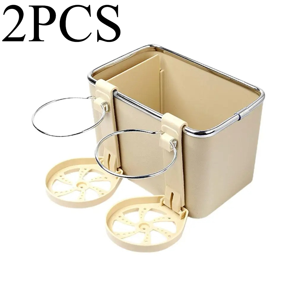 2 STUKS Auto Opbergdoos Armsteun Organisatoren Auto-interieur Opbergen Opruimen Accessoires Voor Telefoon Tissue Cup Bekerhouder: Default Title