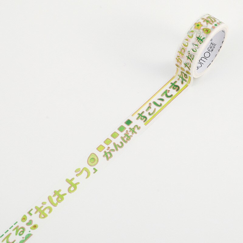 Avocado Meisjes Serie Collage Washi Tape Plakband Diy Scrapbooking Sticker Label Masking Ambachtelijke Tape: 10 design 1.5cm