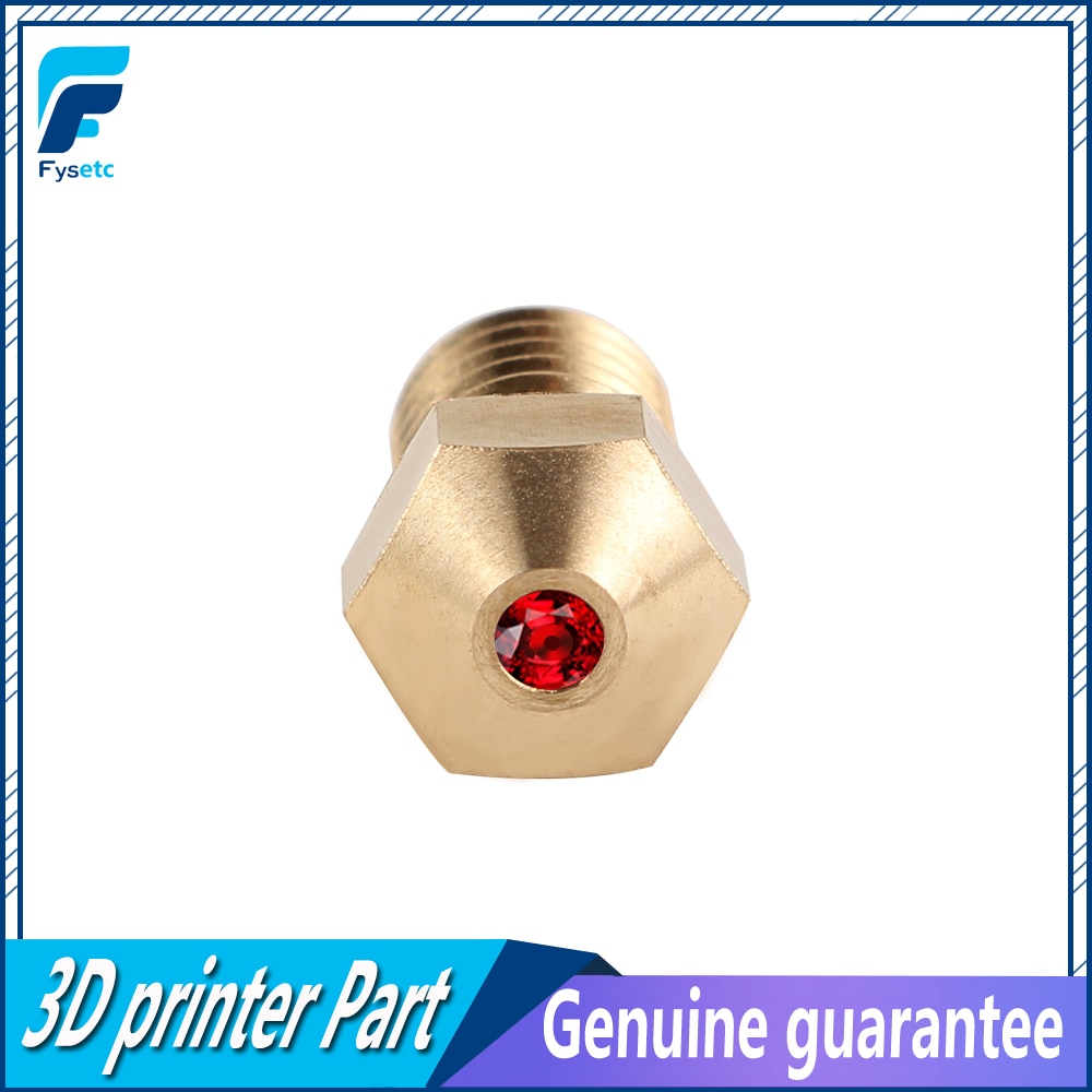 High Temperature E3D Ruby Nozzle V6 1.75mm Nozzles 0.4mm Compatible PETG ABS PET PEEK NYLON Ruby Nozzle For PRUSA I3 MK3/LulzBot