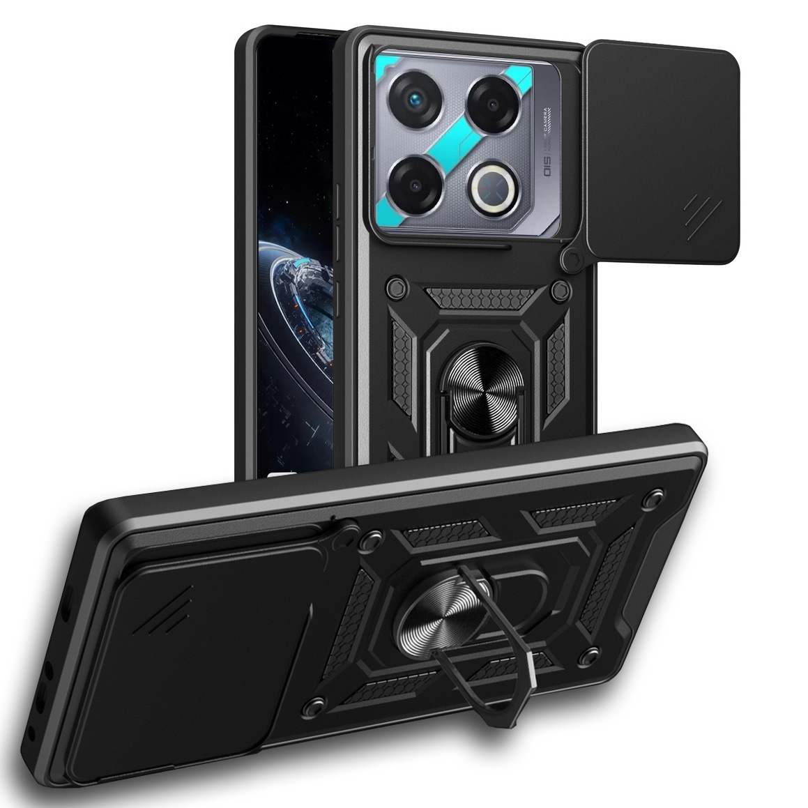 Funda protectora de cámara para INFINIX GT 20 Pro GT20 Pro Infinix Note 40 Pro + Note 40 Pro Note40 Armor cubierta de anillo híbrido