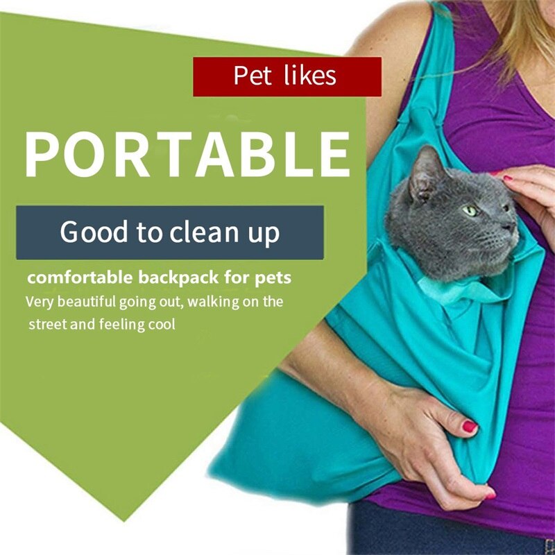 2 Pcs Of Bag Portable Pet Bag Outdoor Cat Bag Dog Backpack Storage Multi-Function Bag Breathable Comfortable And Easy To Wash: B 2pcs
