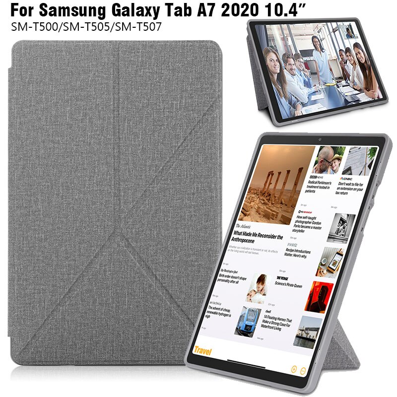 Voor Samsung Galaxy Tab A7 SM-T500 SM-T505 Case Stof Zachte Magnetische Flip Stand Protector Voor Tablet Tab A7 10.4 inch T500