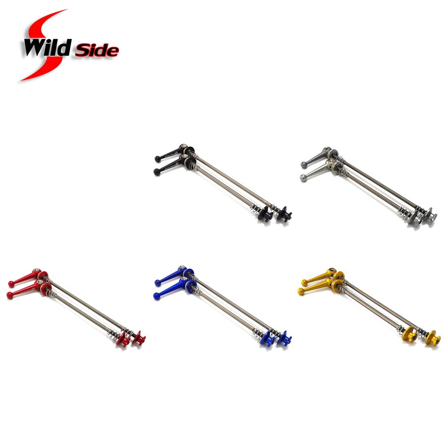 Spiedini da bicicletta in titanio a sgancio rapido per MTB strada bicicletta 100/130/135mm spiedini da ciclismo nero rosso accessori da ciclismo parti