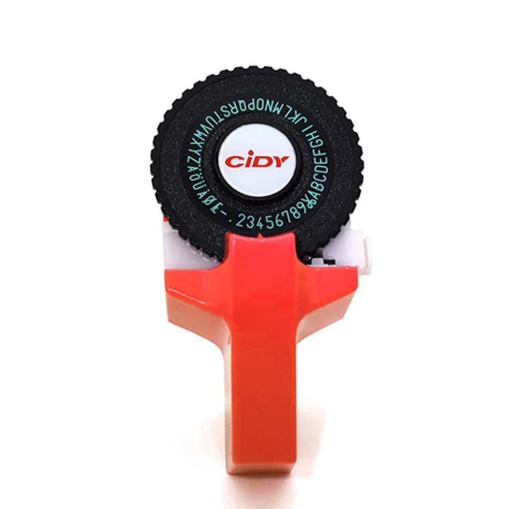 C101 Mini DIY Manual Typewriter Tape Capital Letter Disk Embossing Label Maker 3D Embossing Effect For Calendar Papers r57: red
