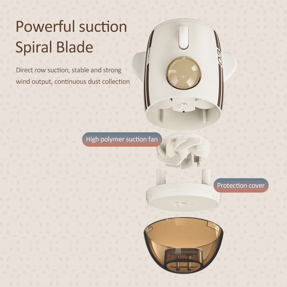 ROCK Mini Vacuum Table Vacuum Cleaner Space Capsule dust Cleaner Desktop Coffee Dust Collector For Home Office Desktop Cleaning