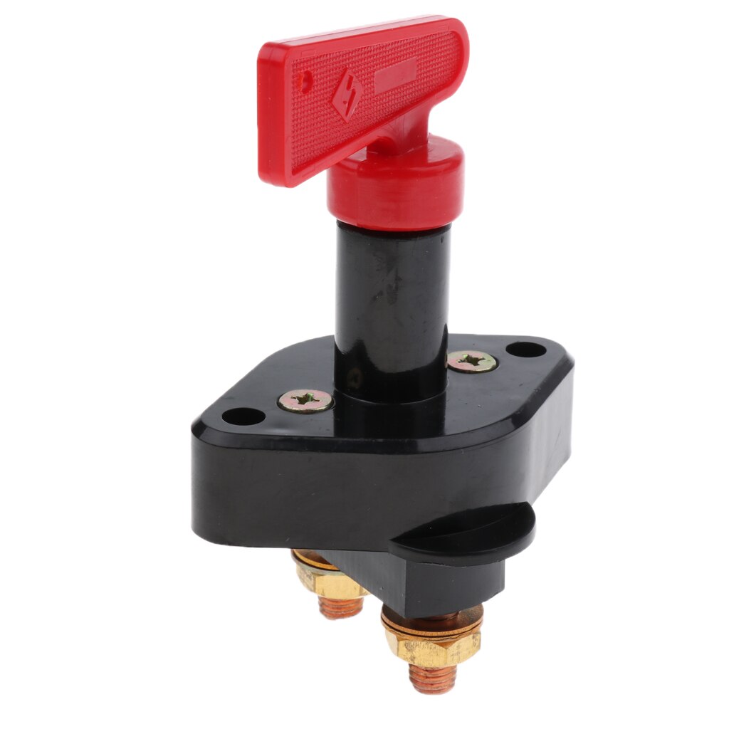 Auto Boat Battery Disconnect Switch Cut-off Quick With Removable Key 2-Post