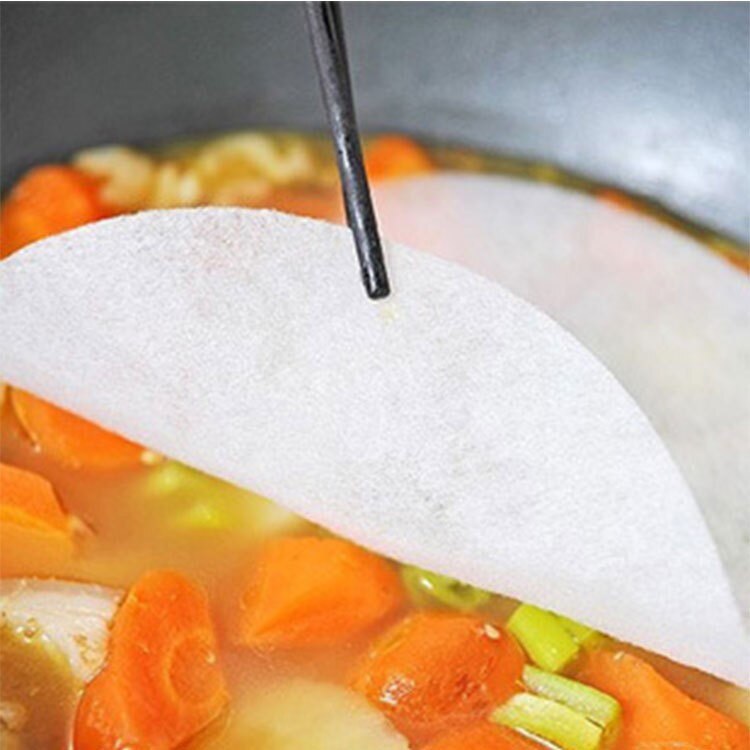 kitchen food oil film soup oil smoke paper (12 pieces) Food grade heat-resistant material used for a long time