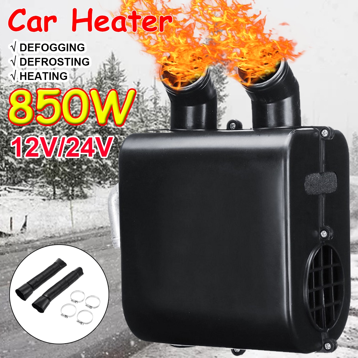 Winter Auto Heizung Universal- 12V Auto Innen Heizung Kühlung Zubehör Lüfter Heizung Fenster Nebel Entferner Tragbare Auto Heizungen