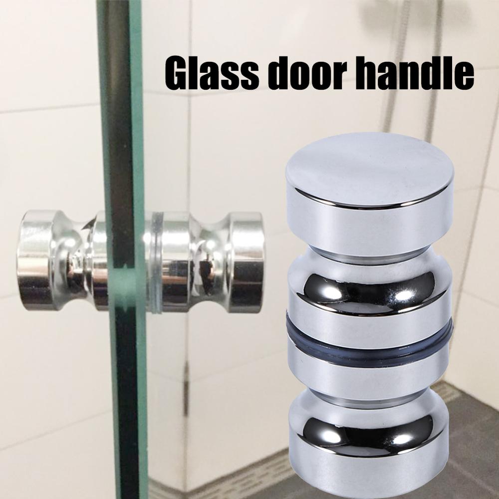 Dørhåndtag 1.1 &quot; dia aluminiumslegering glas dørhåndtag køkken badeværelse brusekabine håndtag med skrue