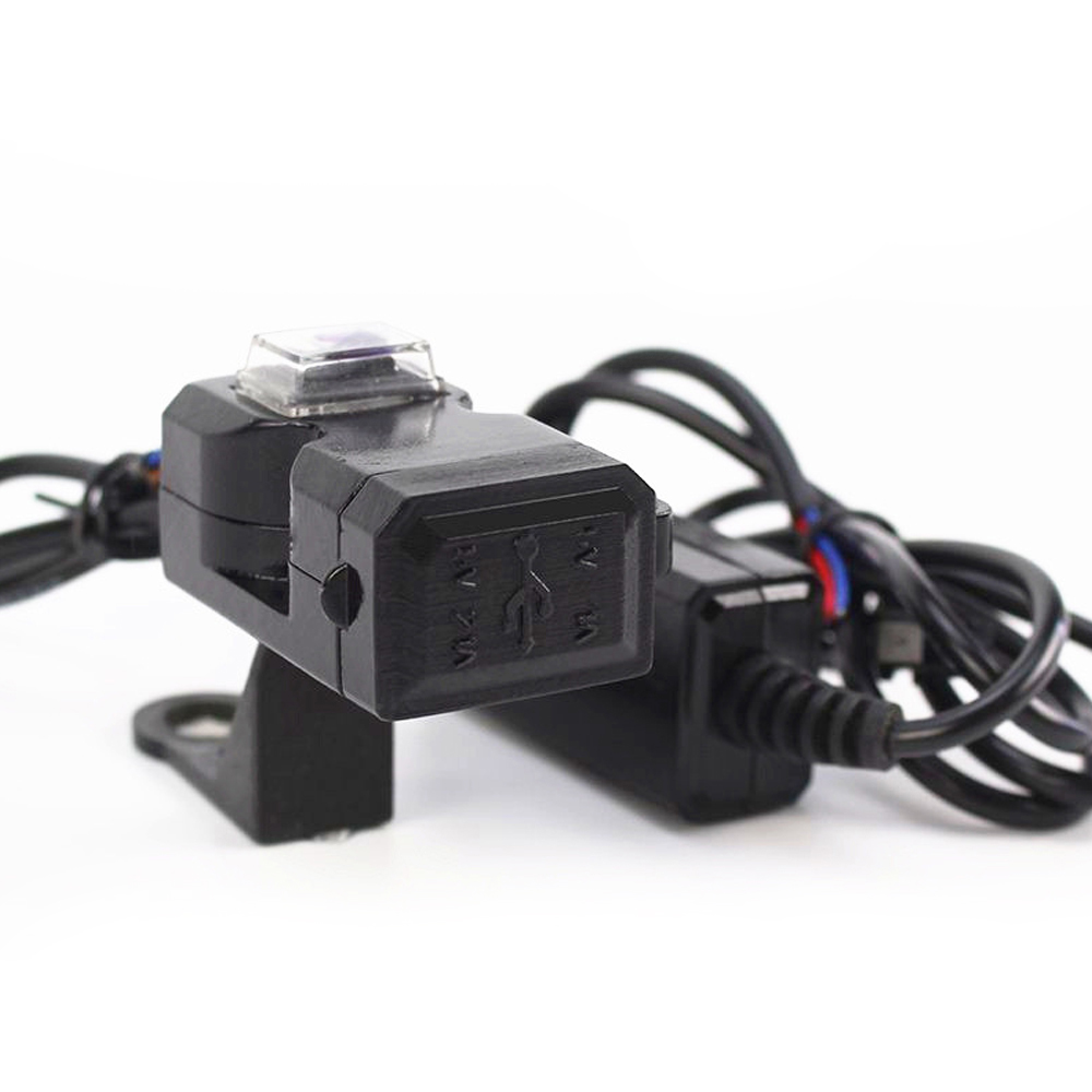 Dual USB Port 12-24 V/9-90 V Motorrad Lenker Ladegerät Adapter Netzteil Buchse für handy Handy Wasserdicht