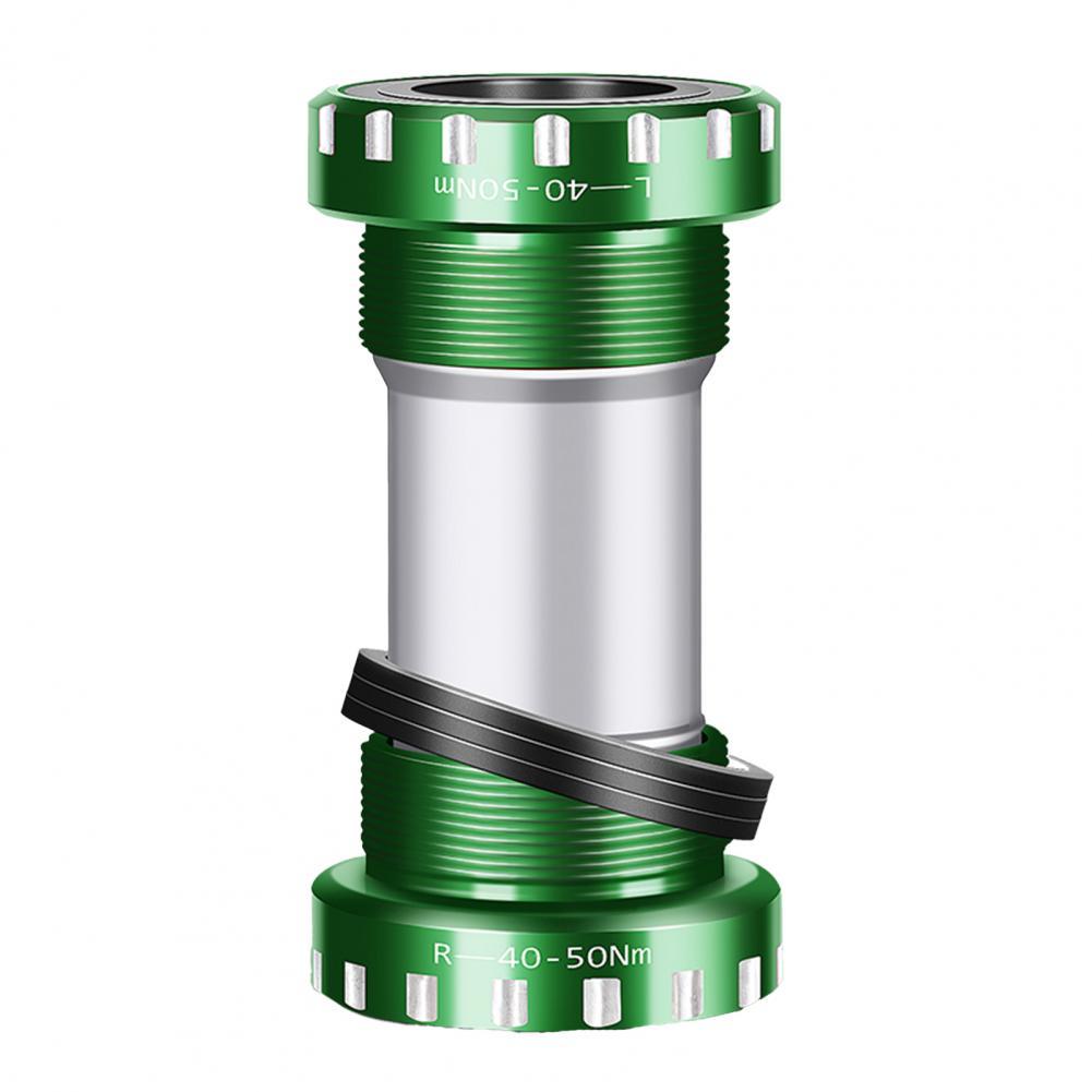 Bike Bottom Bracket Great 6061 Aluminum Alloy Smooth for Mountain Bike Thread Bottom Bracket Bicycle Bottom Bracket:  Green