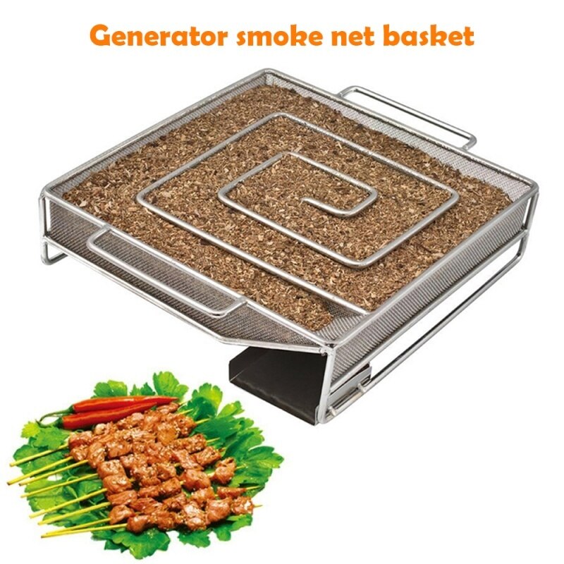Cold Smoke Generator for Smoker BBQ Grill Cold Smoke Generator Smoker Wood Pellet Kitchen Supplies