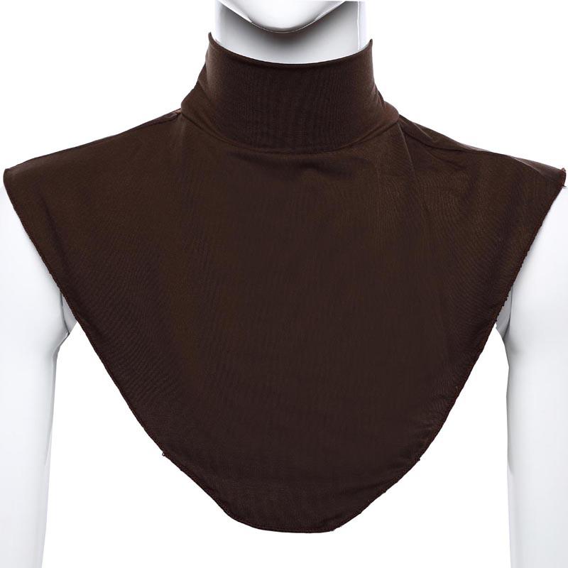 Femmes Modal faux col Hijab Moslem islamique cou couverture boucle écharpe accessoires musulmans col roulé col roulé Wrap vêtements