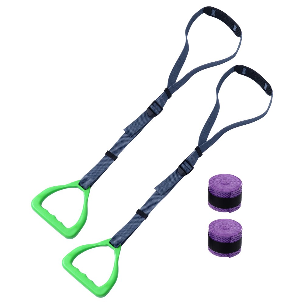 Fitness Handles - Gymnastic Rings Pull-Up Grips - Non-Slip Exercise Equipment Set: Default Title