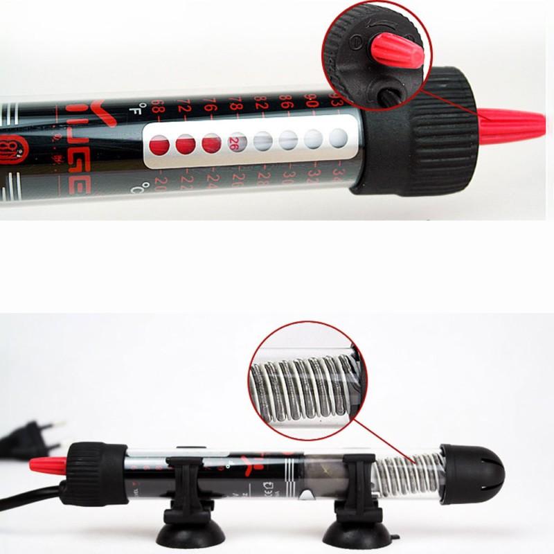 25w /50w /100w /200w /300w productos para mascotas accesorios para acuario calentador sumergible varilla de calentamiento para acuario tanque de peces de vidrio V3
