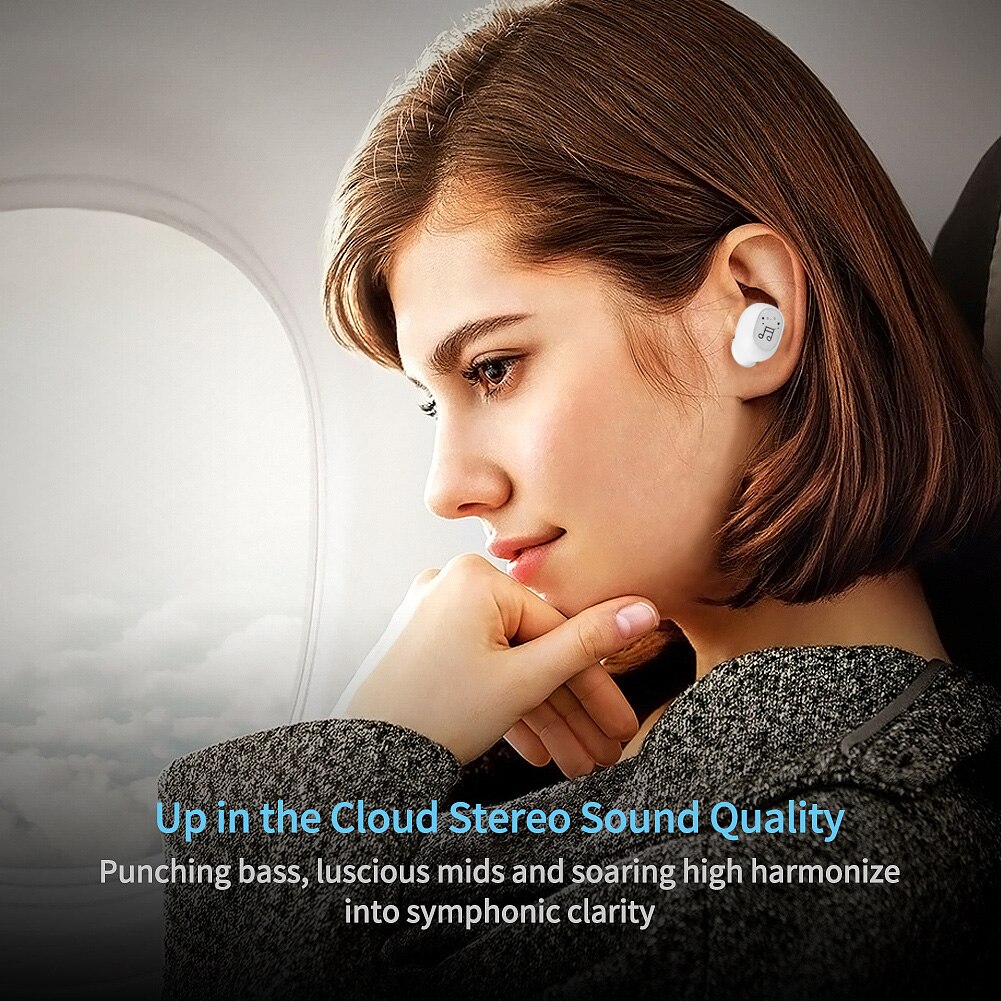 Mini Wireless Bluetooth 5.0 Earphone Sport Headset with Mic Handsfree in Ear Earbuds For Samsung Huawei All Phone Earphones