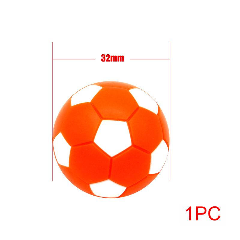 6PCS/lot 32mm Small Soccer Ball Mini Table Football Balls Black White Soccer Ball for Entertainment Flexible Trained Relaxed Toy: WHITE
