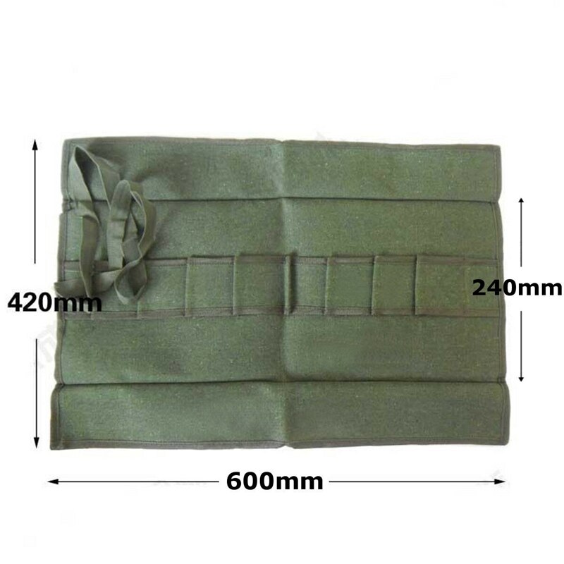 600X430Mm Japanse Bonsai Gereedschap Opslag Pakket Roll Bag Canvas Tool Set Case