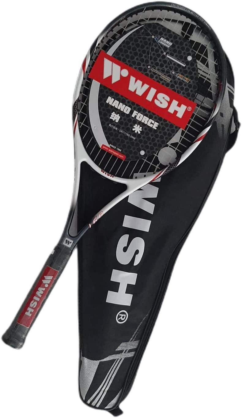 Wens Nano Force 891 Tennisracket-Wit, Zwart En Rood Kleur, Tennisracket, Paddle Rackets, volwassen Tennisracket,