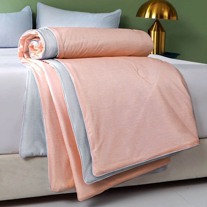 Couette d'été mince et respirante, technologie noire, double couleur pure, avec climatisation, au mica