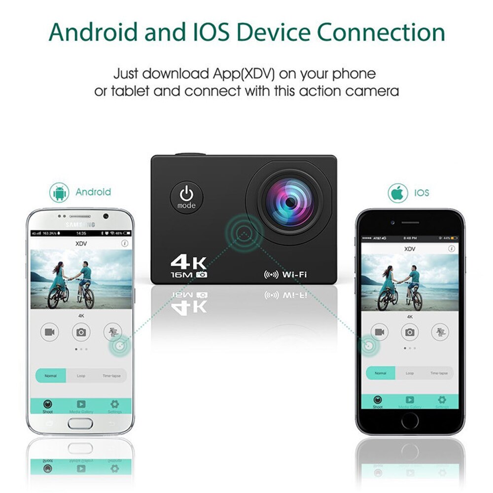 Camera Type Motion Camera 4K Waterdichte Camera 2.4G Afstandsbediening WiFi Onderwater Camera