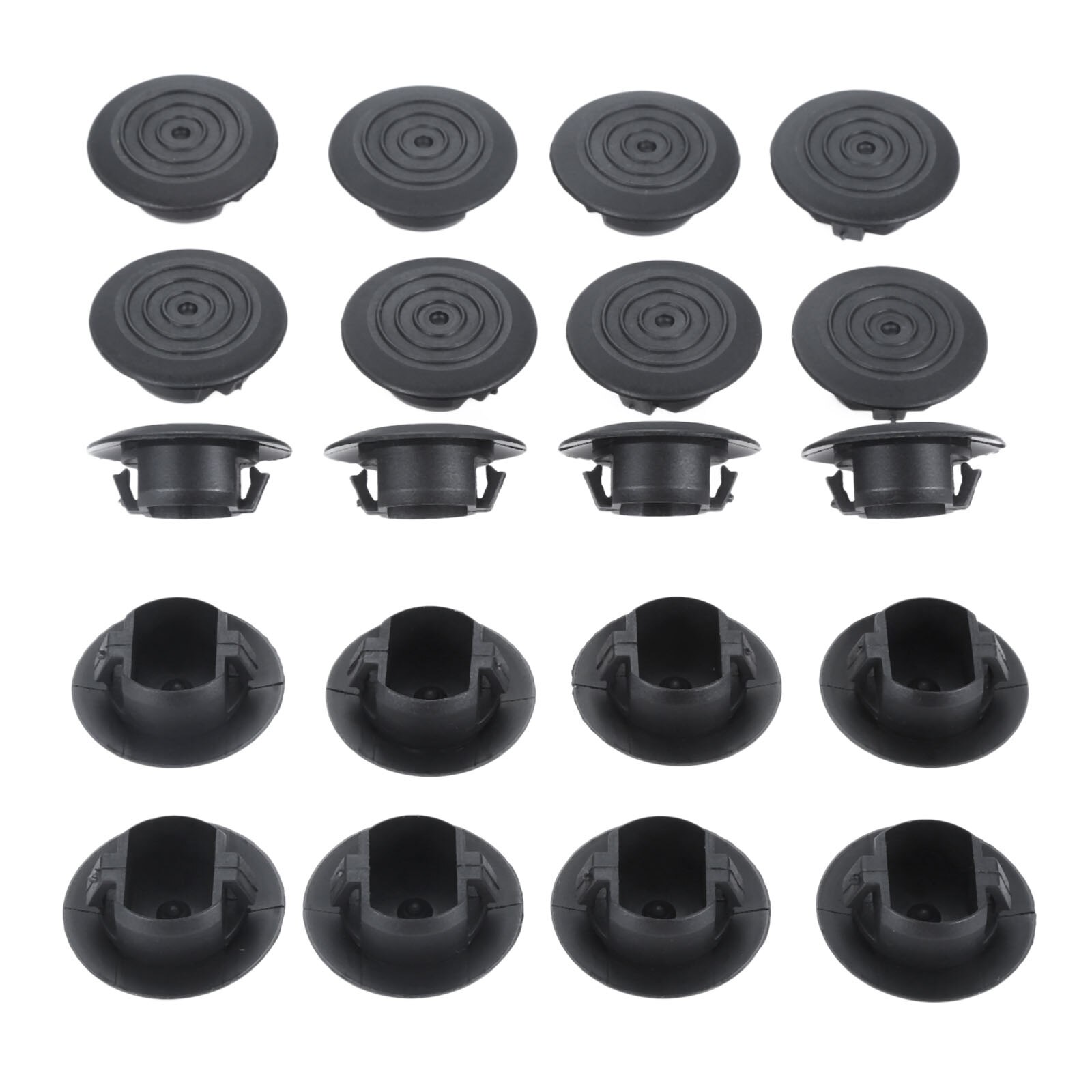 20Pcs Black Car Plastic clips For TOYOTA Corolla side skirt trim clips Camry door clip Vios fender drainage hole cover 10 20 50