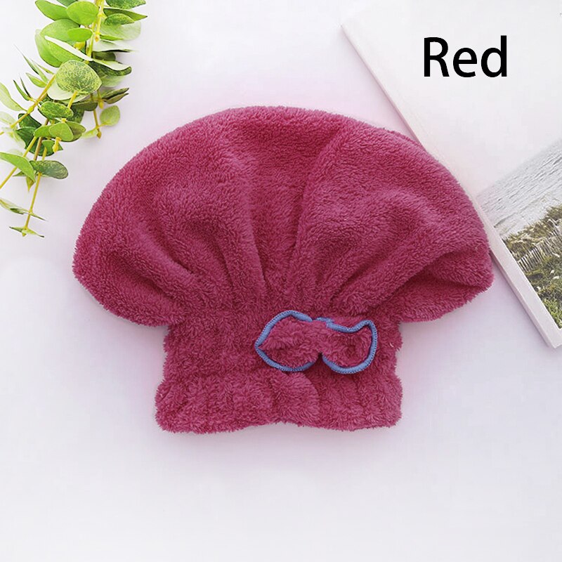 7 kleuren Microfiber Effen Snel Droog Haar Hoed Haar Tulband Vrouwen Meisjes Dames Cap Zwemmen Drogen Handdoek Hoofd Wrap Hoed: B