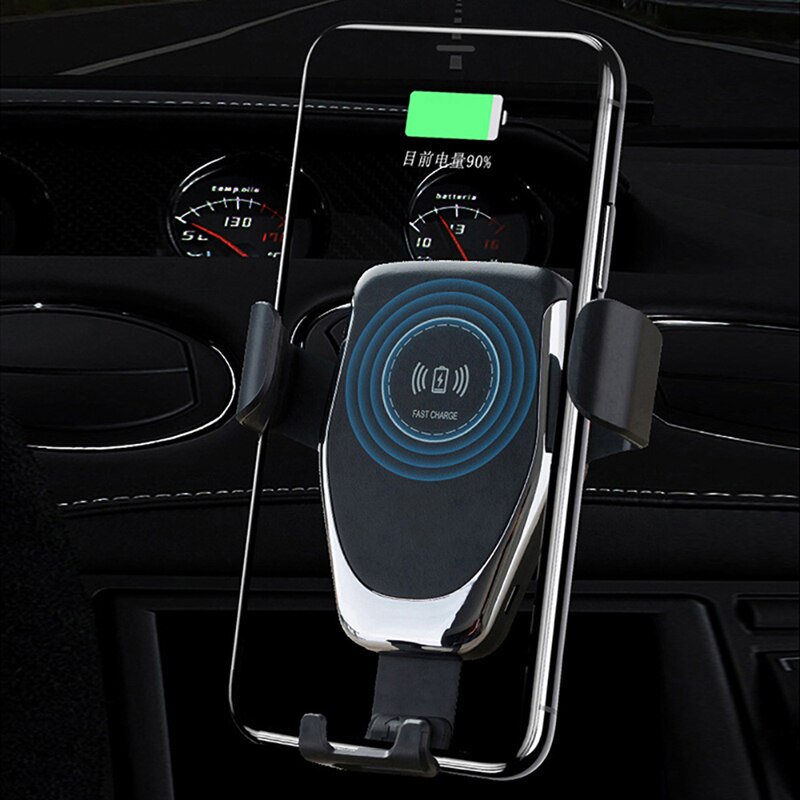 10w snelle qi draadloze oplader auto bekerhouder usb-uitgang voor iphone x 8 s8 - multimedia-accessoires kopen? | Korting tot 38