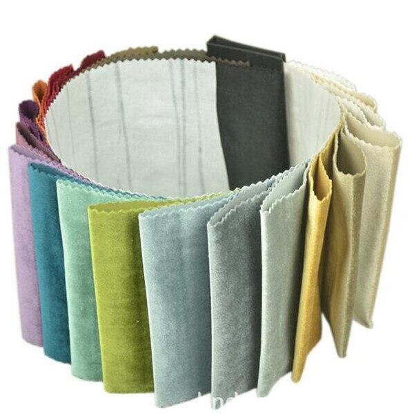 Color Samples Of Velvet Fabric Crushed Velvet Fabric