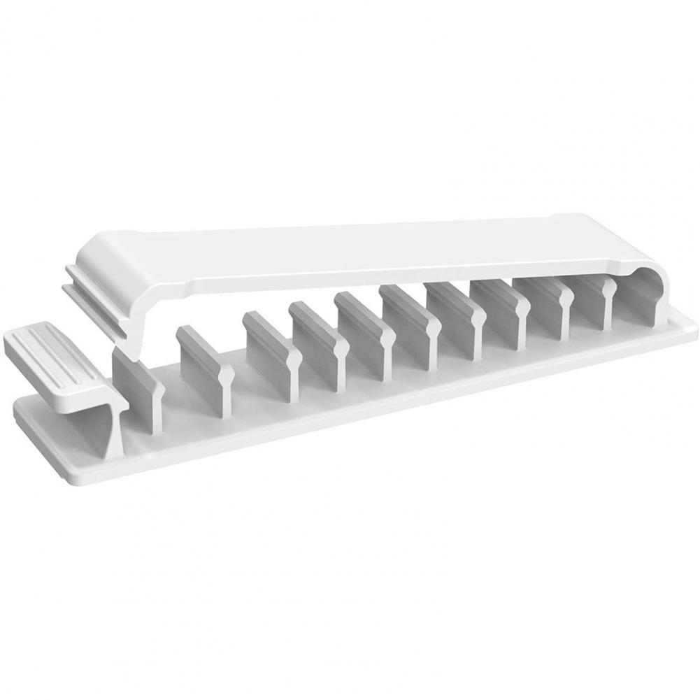 Wall Mounted Lightweight Cable Manage Multipurpose Wire Clamps for Living Room:  White