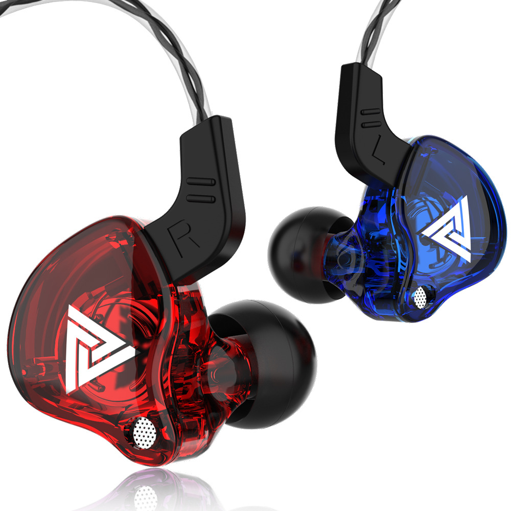 Original QKZ AK6 Copper Driver HiFi Wired Earphone Race Sport Headphone Bass Stereo Headset Music Earbuds 3.5MM In Ear With Mic: WHITE