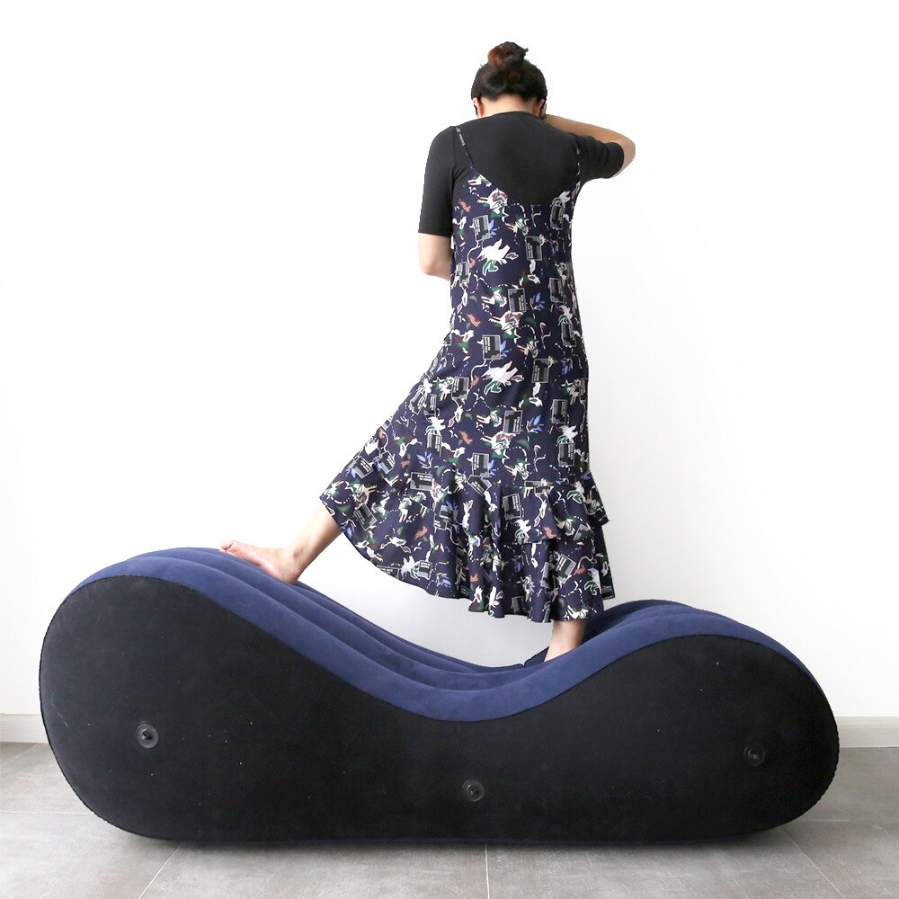 Spaß liebe Sofa, Beflockung PVC aufblasbare einfach hohe Sofa