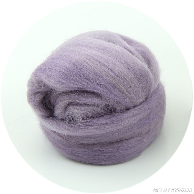 Mode Wol Corriedale Needlefelting Top Zwervende Geverfd Spinning Nat Vilten Fiber N30 20: LP