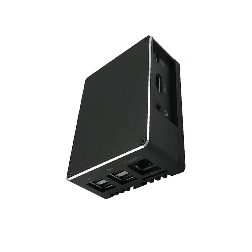 Raspberry Pie 3B+ Aluminum Alloy Shell Development Board Micro Chassis Metal Box With Onboard Silent Fan