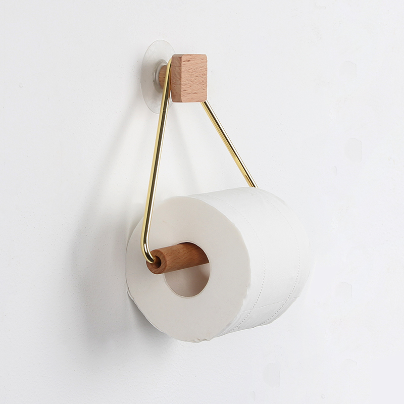 Portarrollos de madera para baño, portarrollos de papel de contacto, estante de almacenamiento para el hogar, accesorios para el baño