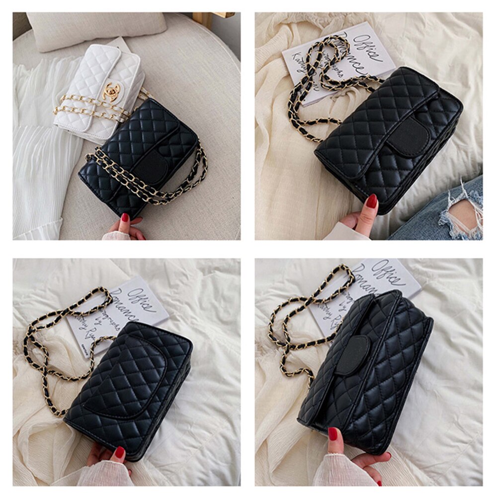 Bag female mini bag ins super fire shoulder messenger bag small fragrant rhombus chain bag