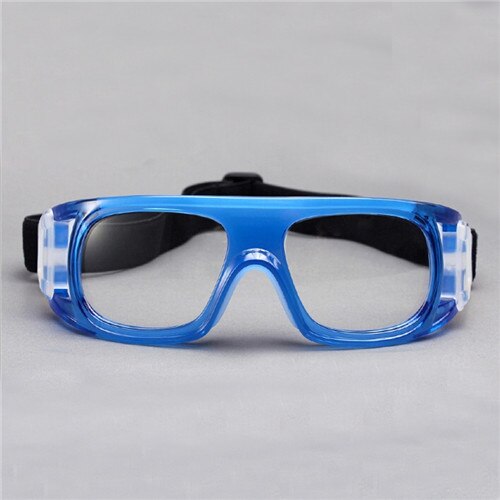 Eagwoo Adult outdoor sports basketball football glasses volleyball tennis eyewear glasses goggles myopic lens mirror frame: Blue