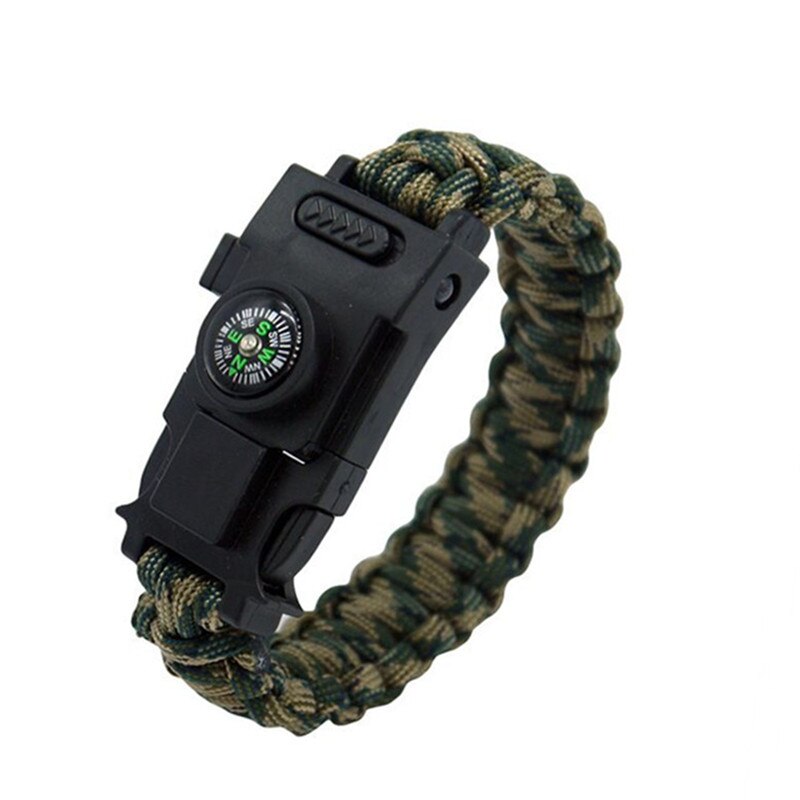 Led Lights Survive Safety bracelet 4mm Reflective Paracord Multifunction Outdoor tools Camping Hiking Rescue Emergency Rope: 205Camo