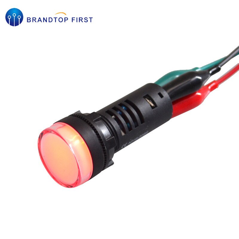 Red & Green Dual Kleuren! 22Mm Led Indicator Lamp