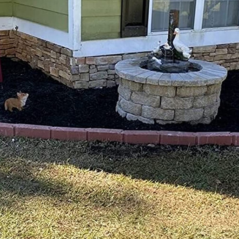 Waterfuncties voor buiten, voor tuin, dierenstandbeeld met LED-verlichting, eekhoornwaterfontein buiten sculptuur, hars dierenstandbeeld, waterpartij, fontein voor terrasdecoratie