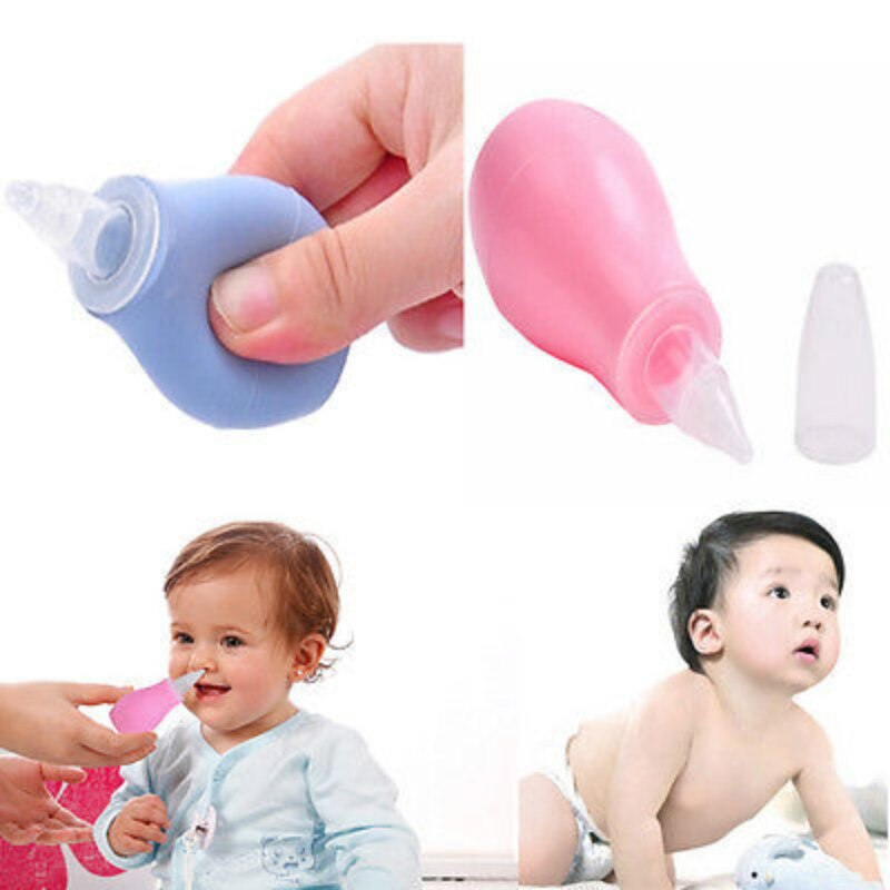 Nose Aspirator Silicone Newborn Baby Children Toddler Nose Cleaner Infant Snot Vacuum Sucker Soft Tip Cleaner Baby Care