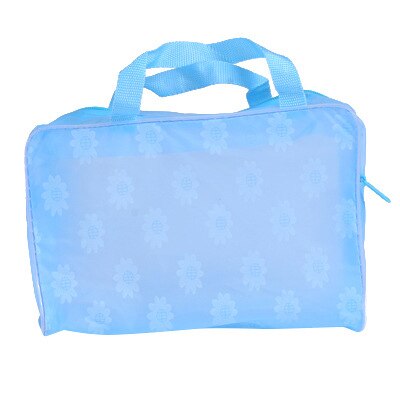 Mode Waterdichte Draagbare Make-Up Cosmetische Toilettas Reizen Make-Up Cosmetische Wassen Tandenborstel Pouch Organizer Bag: Sky Blue