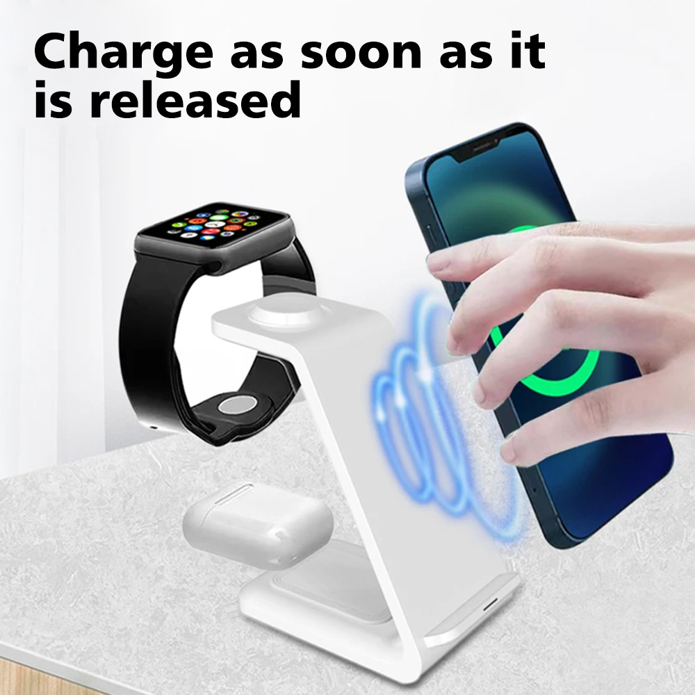 3- -i- -1 trådløs lader 15w ladestasjon trådløs hurtiglader for apple watch iphone 15 14 13 12 11 xs