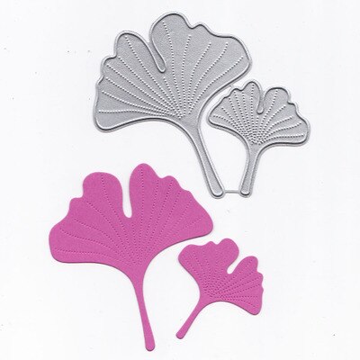 Leaf Embossed Carbon Steel Knife Die-cut Template Plant Knife Die DIY Greeting Card Scrapbook Decoration Making Crafts: 002 2pcs