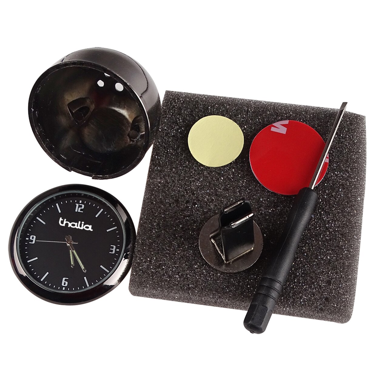 Montre à quartz électronique d'intérieur de voiture, décoration de voiture modifiée, pour Renault aiaskas escape kangoo kwid latitude master: For thalia