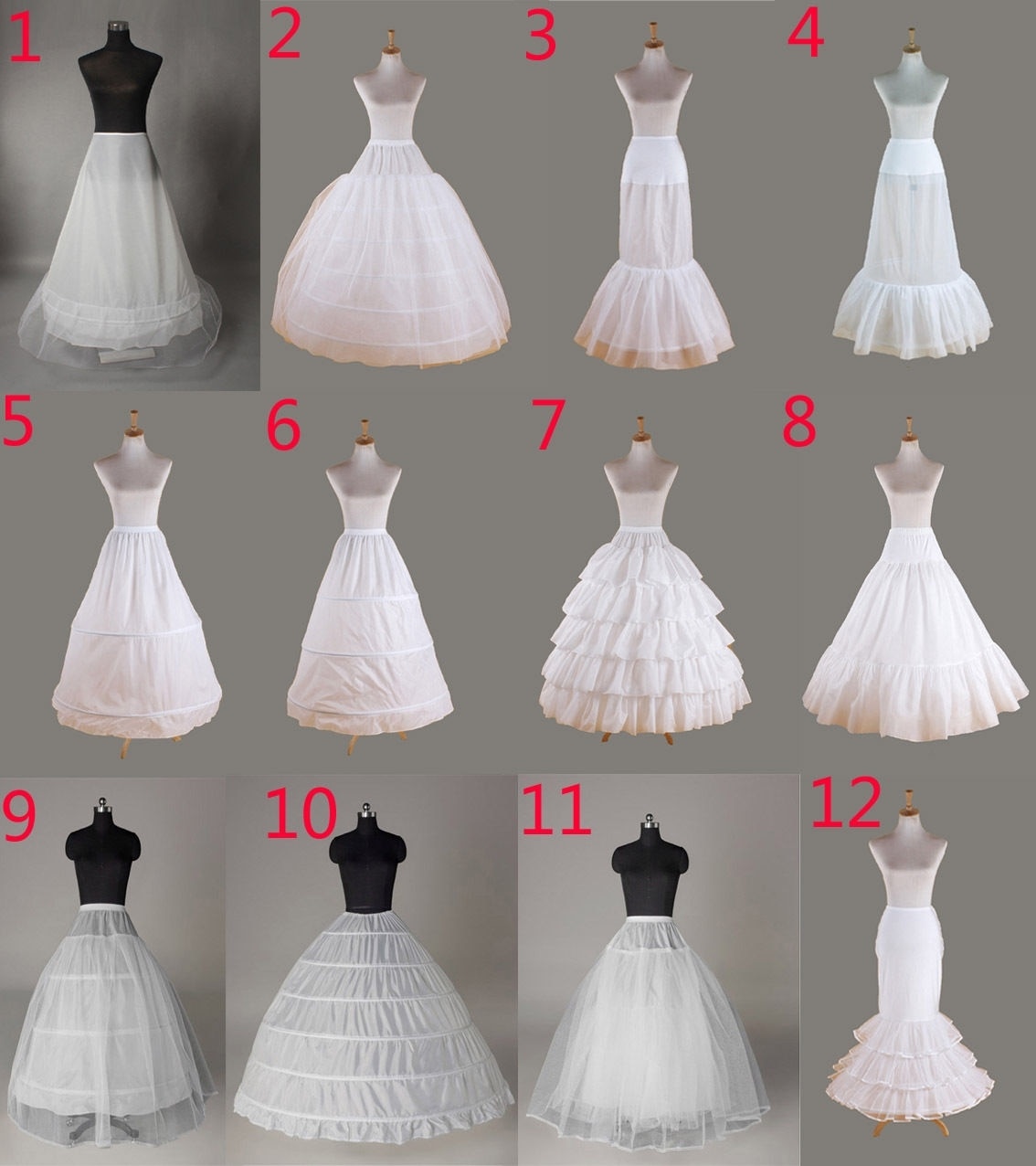 Enagua Sottogonna sottoveste da sposa Vestito da sposa de crinolina Hoopless
