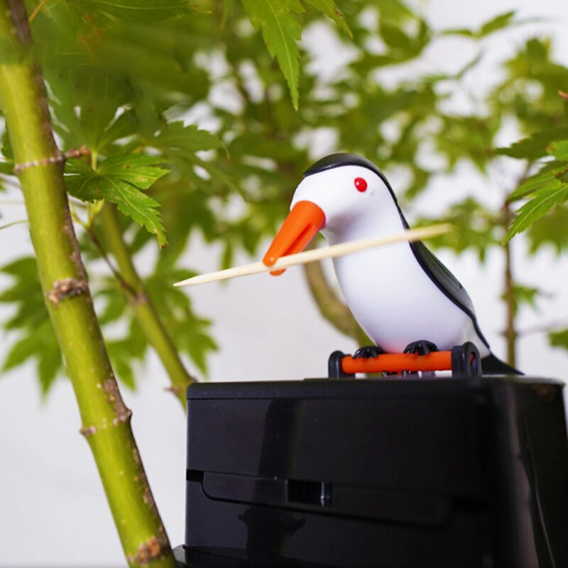 Neue Nette Kleine Vogel Zahnstocher Behälter Automatische Zahnstocher Spender Zahnstocher Halfter Dekoration Tisch Dekor