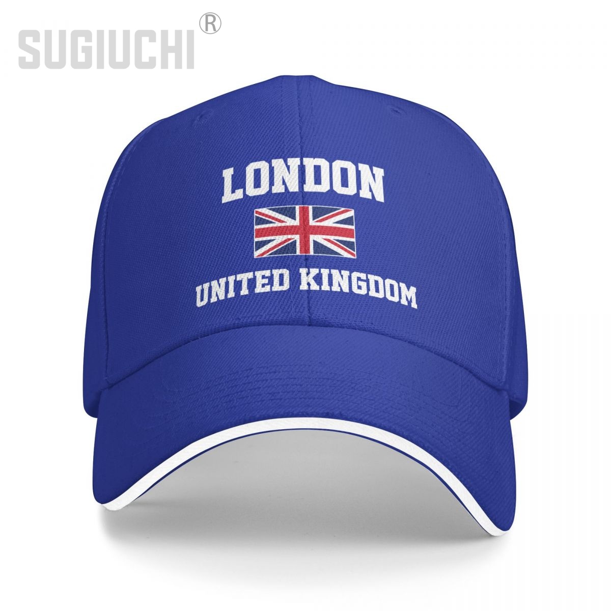 Baseball Cap United Kingdom London Capital Men Women Unisex Hip Hop Sandwich Caps Snapback Golf Hat Fishing: Blue