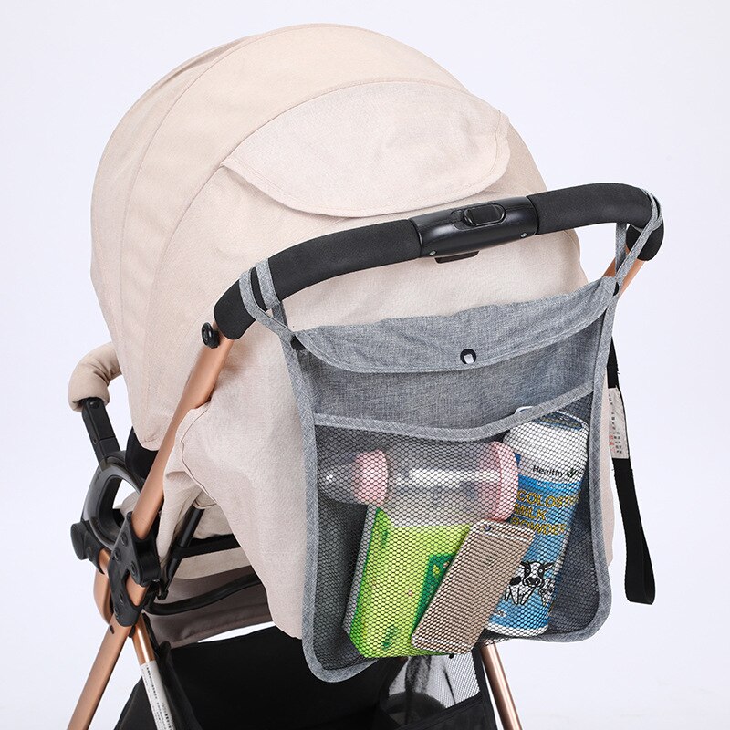 Bebé cochecito Carro de malla bolsa de almacenamiento carrito de bebé bolsa organizador de cochecito asiento transporte bolsa de accesorio para carrito