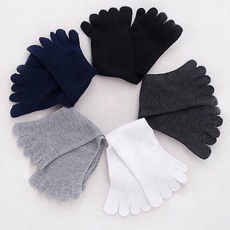 Winter Autumn Soft Sports Socks Warm Comfortable Men Top Women\'s Guy Five Finger Pure Soft Cotton Toe Socks
